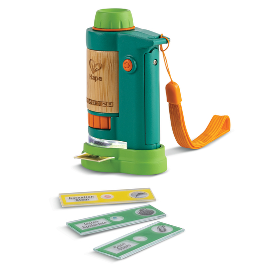 Microscope en bambou pour enfant - zoom x120