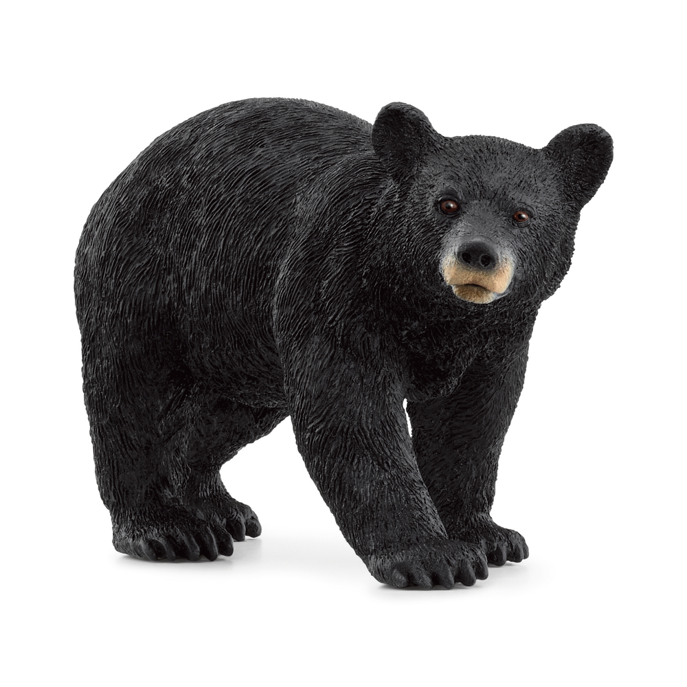  Figurine en plastique Ours noir L. 11.8 l. 3.5 H. 5.5cm
