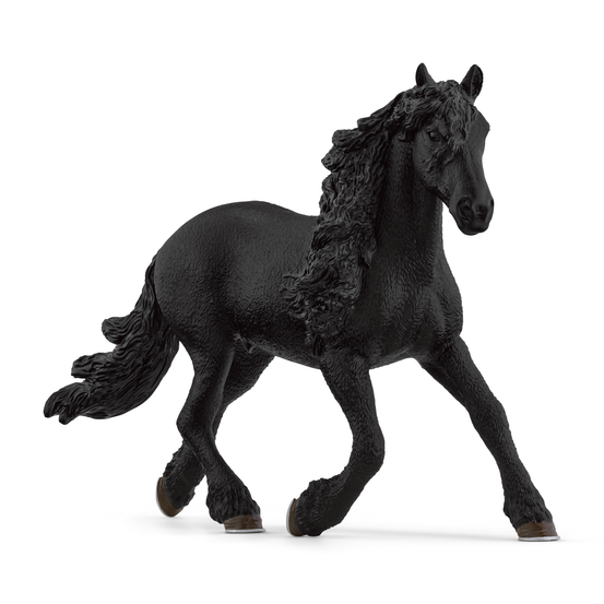 Figurine en plastique Etalon frison L. 15.5 l. 5.3 H. 11.2cm