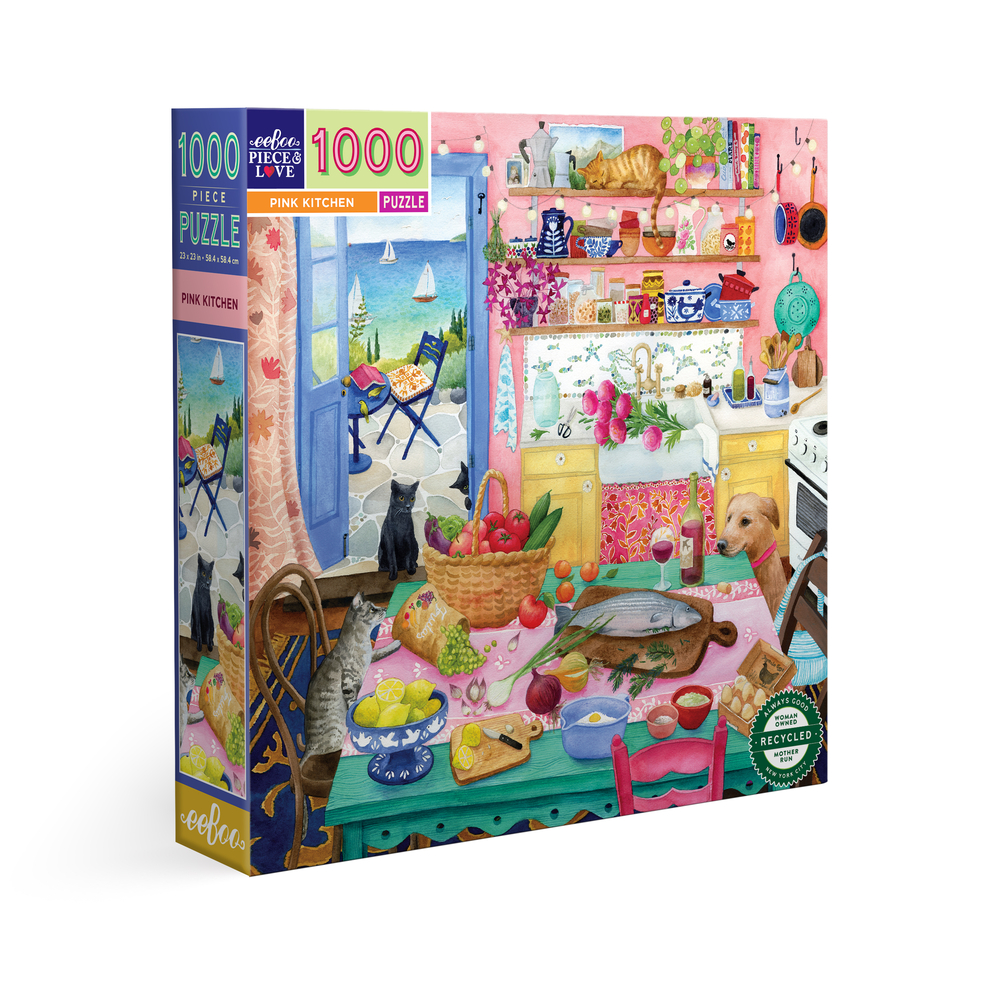 Puzzle Pink Kitchen - 1000 pièces