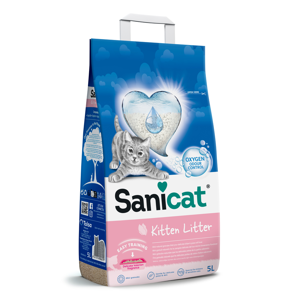 Litière pour chaton absorbante - Doux parfum de valériane 5L