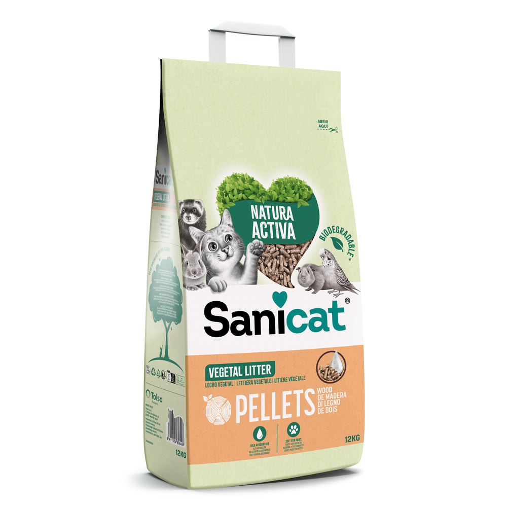 Litière pour chat Natura pellet bois 20L