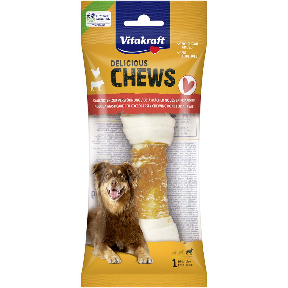 Friandise, os à mâcher pour chien Delicious Chews - Taille L x1