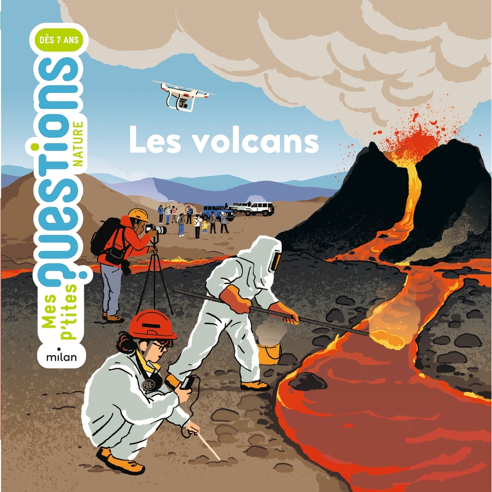 Livre pour enfant, mes p'tites questions : les volcans