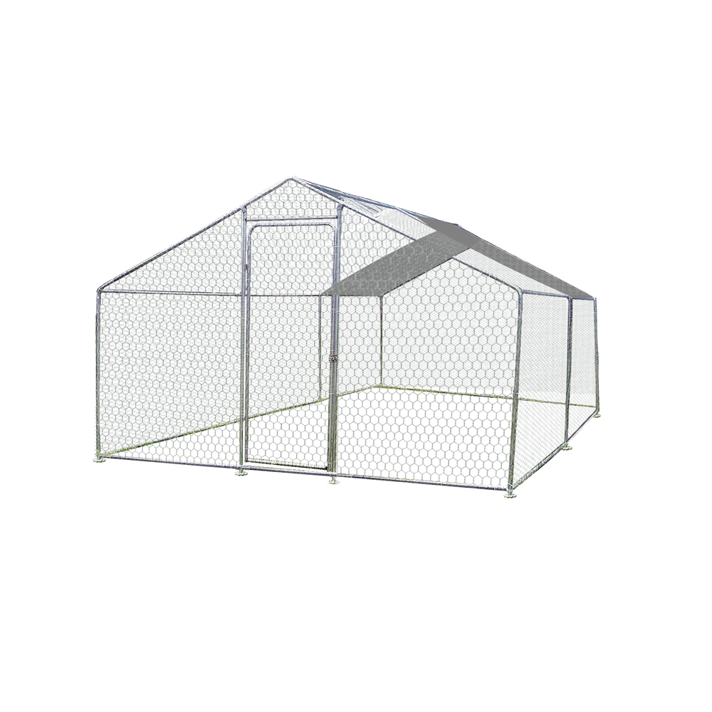 Enclos, parc grillagé pour animaux de basse-cour, 12 m2 - 7/9 poules