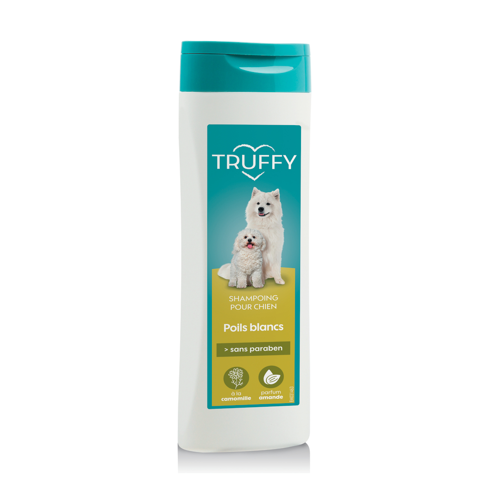 Shampoing Truffy poils blancs pour chien 250ml 