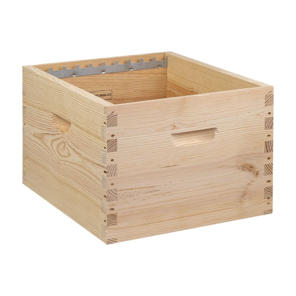 Corps de ruche à crémaillères tenons Dadant 10 cadres en pin maritime