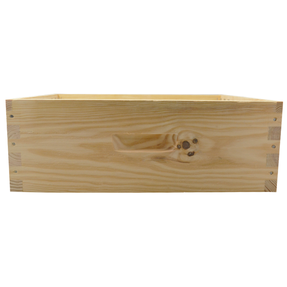 Hausse à tenons Dadant 9 cadres en pin maritime avec crémaillères