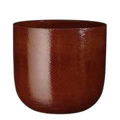 Cache-pot Enzo ocre - H.27xD.30cm