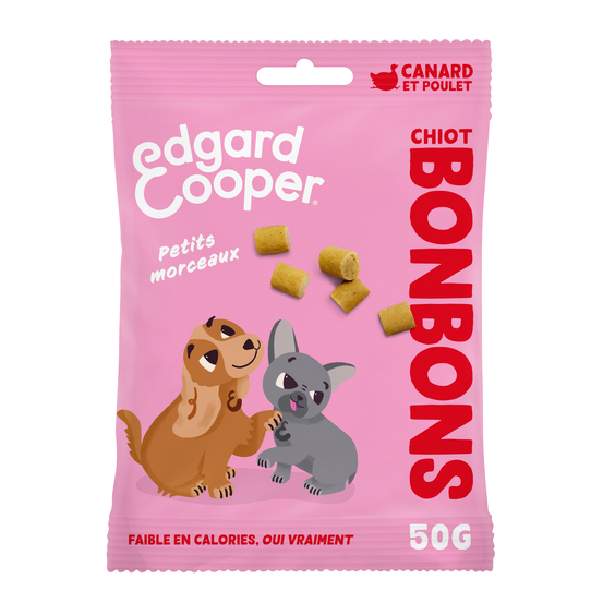 Bonbons pour chiot - Canard et Poulet sans céréales 50g