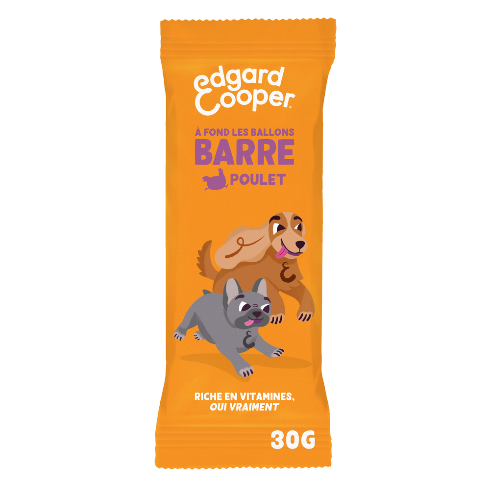 Barre pour chien - Poulet sans céréales 30g 