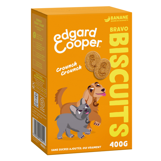 Biscuits pour chien - Banane et beurre de cacahuètes 400g