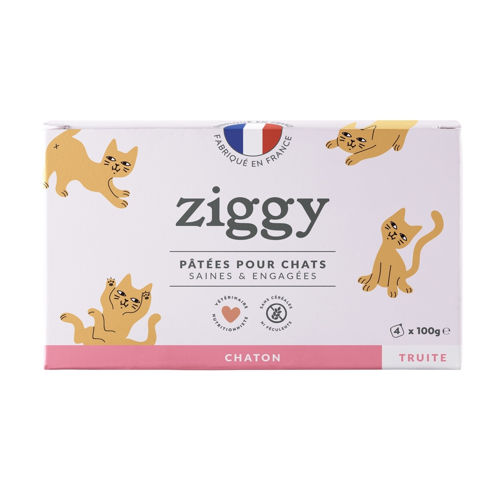 Pâtée pour chaton à la truite 4x100g