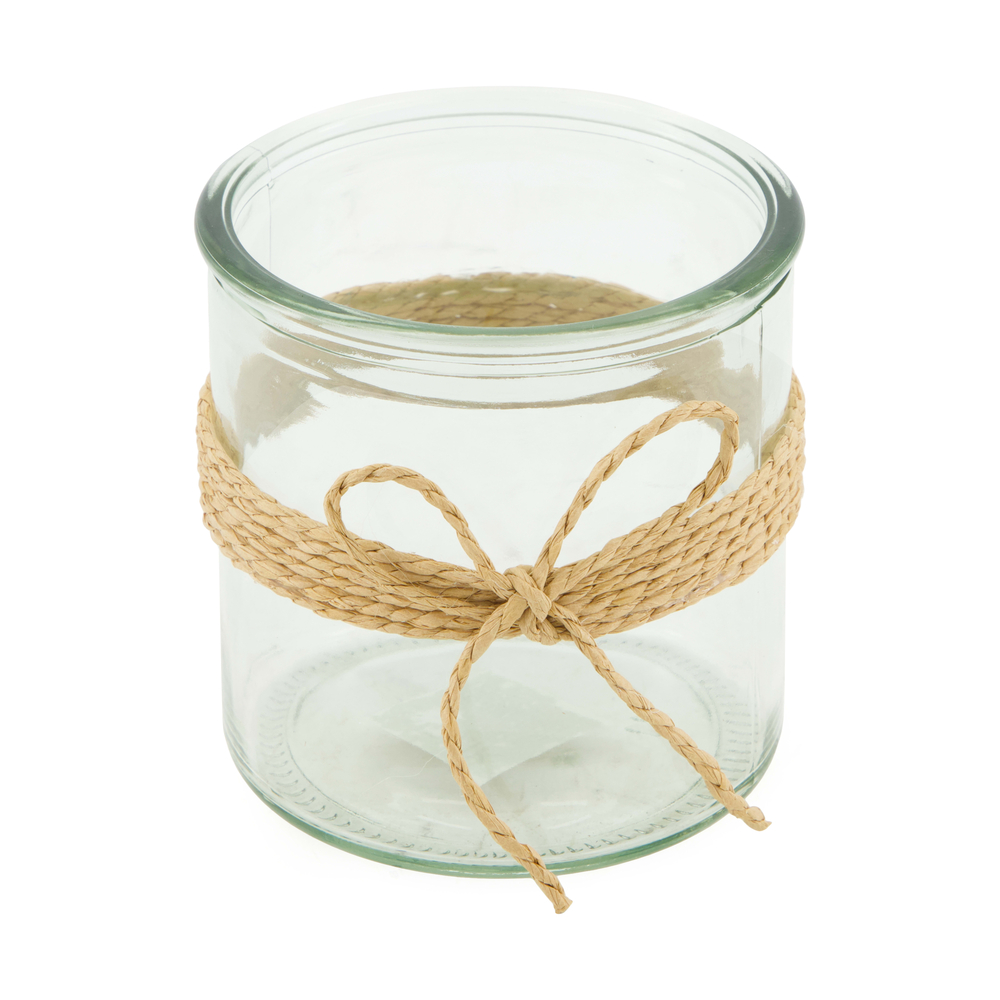 Photophore en verre - 10x10x10cm