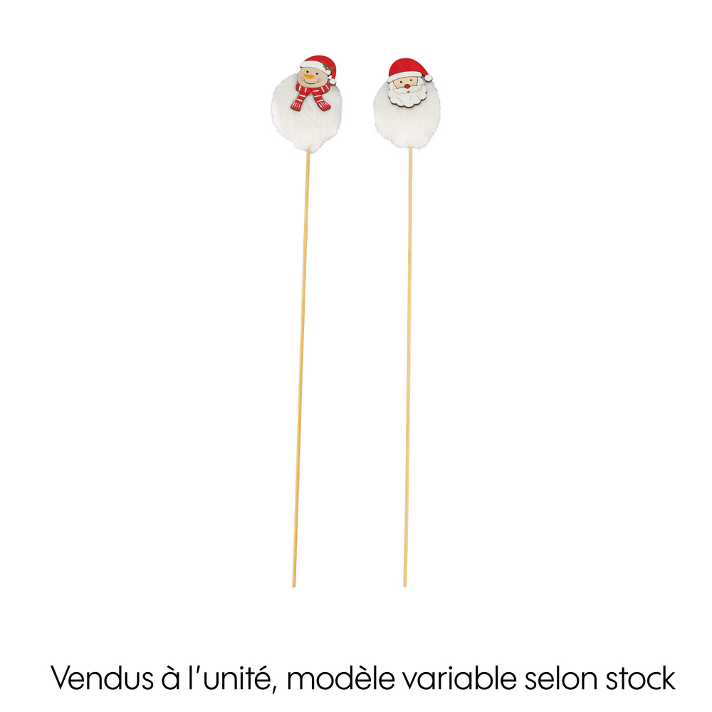 Assortiment de 2 figurines sur bâton 5x3x48cm 