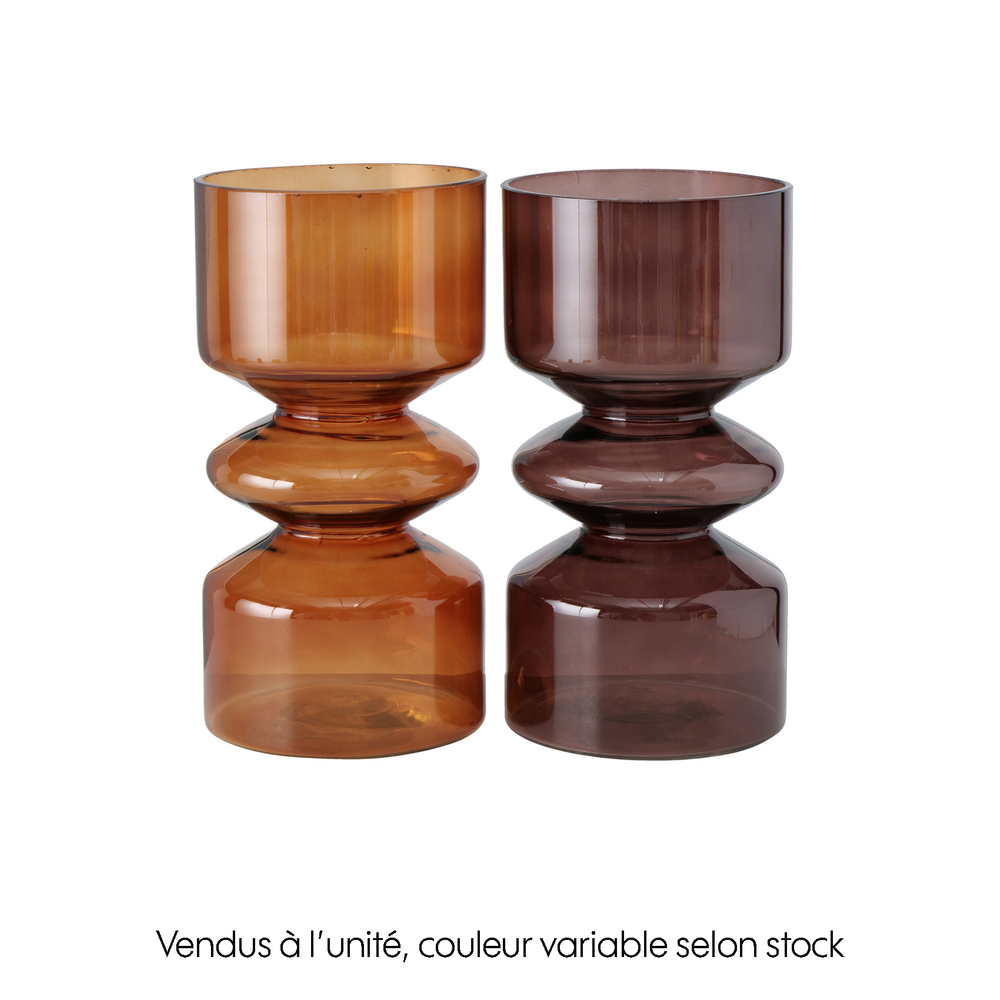 Vase Nelika en verre H.26cm