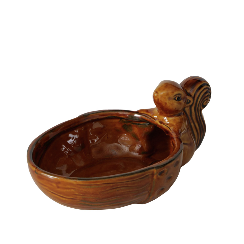 Coupelle Nickie, coloris marron - L.15,5xl.9,7xH.6,8cm