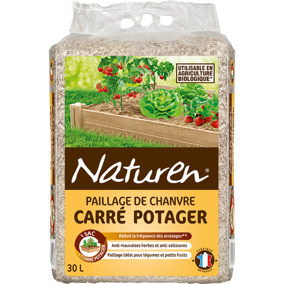 Paillage chanvre spécial carré potager 30 L