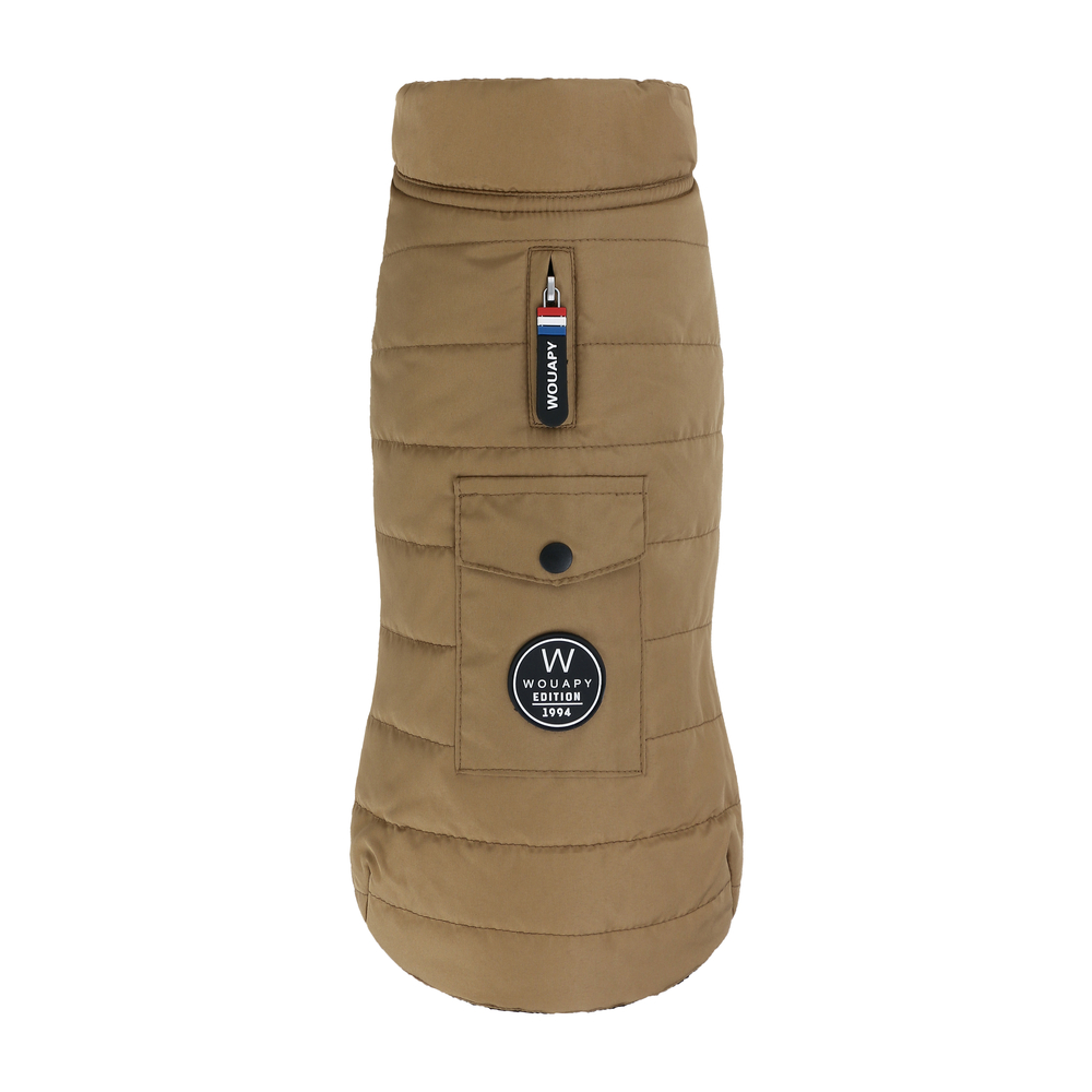 Doudoune Camel imperméable pour chien - Taille S