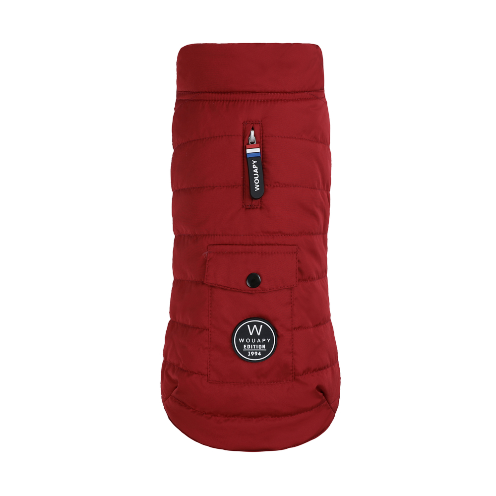 Doudoune polaire pour chien, coloris rouge - Taille XL