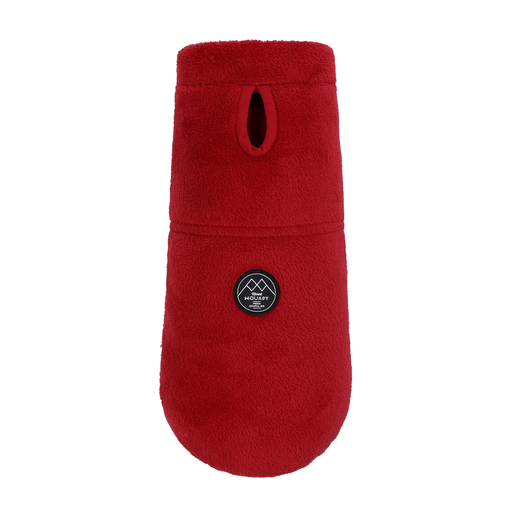 Polaire Outdoor rouge avec col zippé, pour chien - Taille L