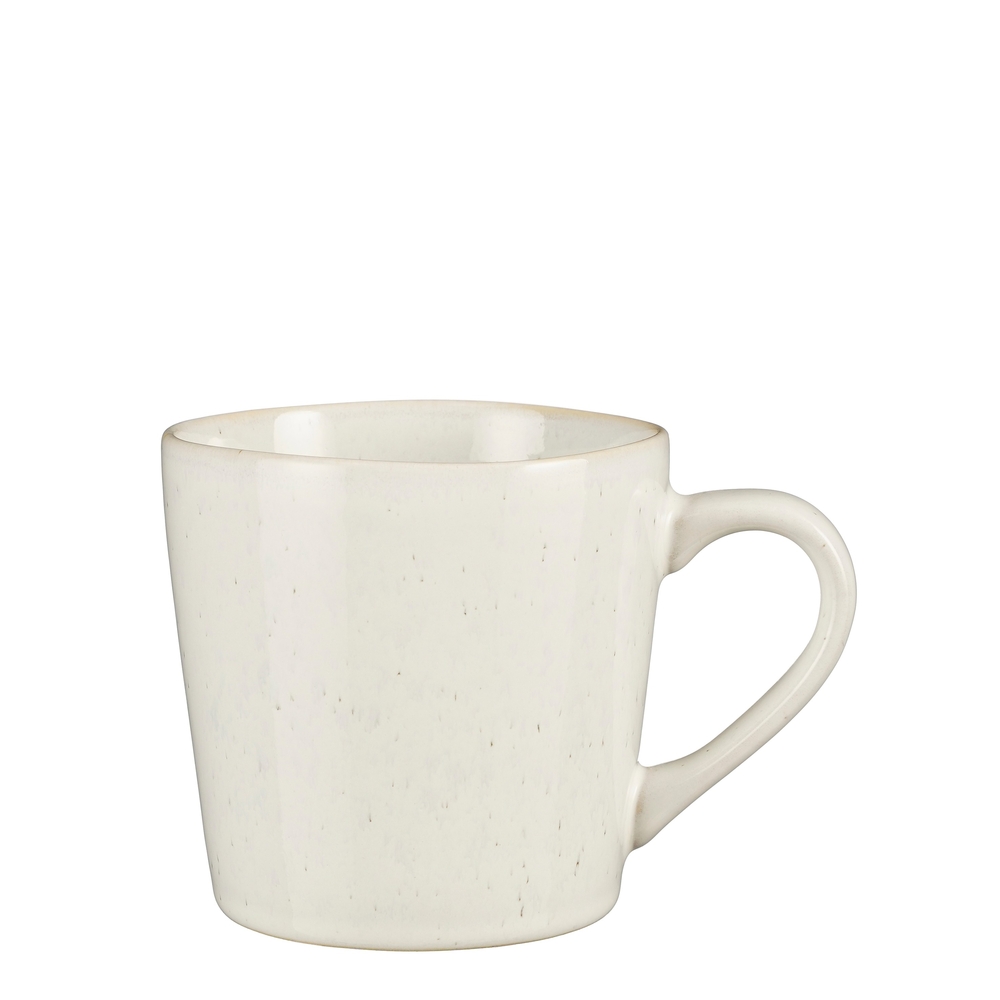 Mug en grès Racco, coloris blanc - D.10xH.9,5cm