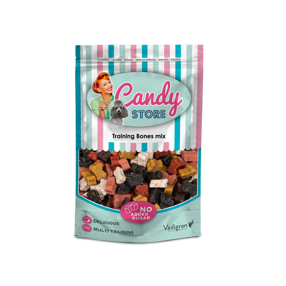 Friandises pour chien Candy training bones mix 180g