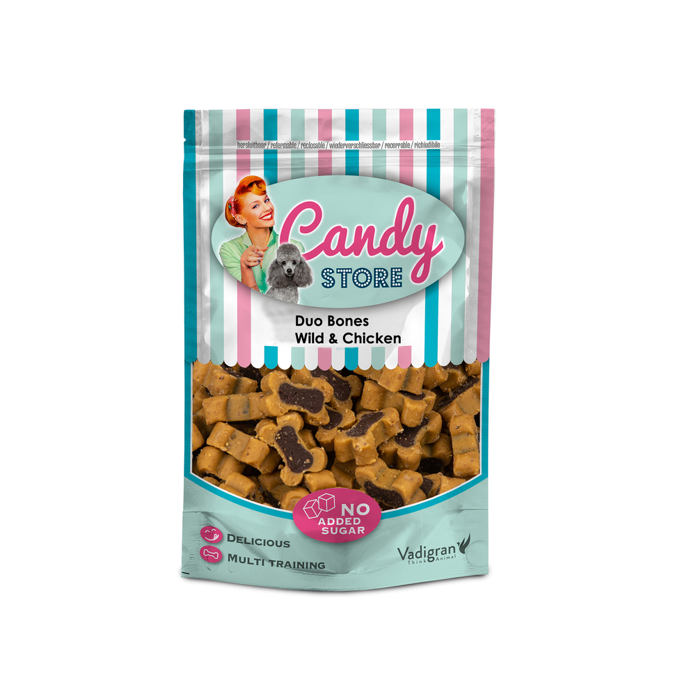 Friandises pour chien Duo bones gibier et poulet 180g