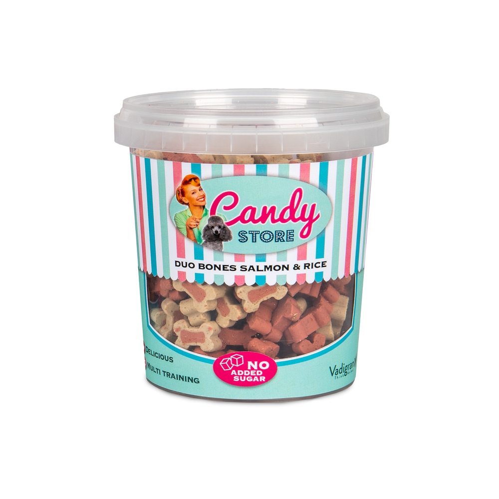 Friandises pour chien mélange saumon et riz 500g