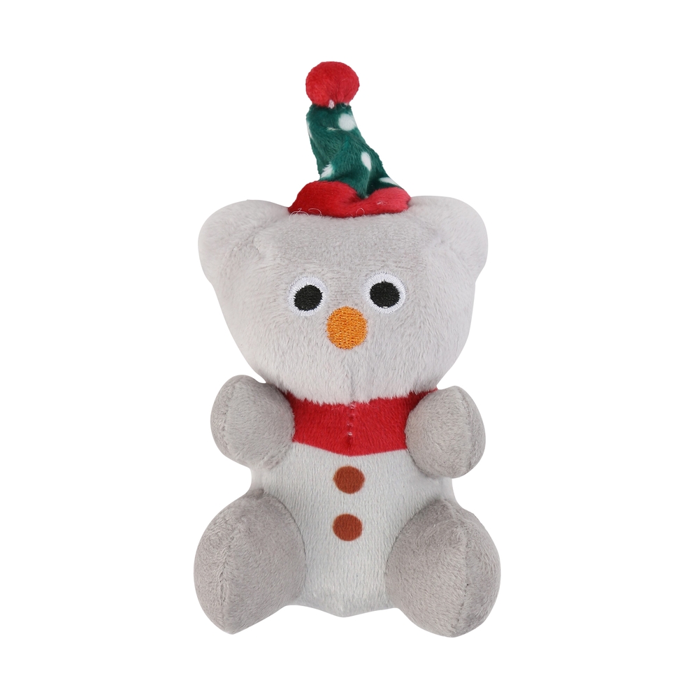 Jouet pour chien, ourson bonhomme de neige