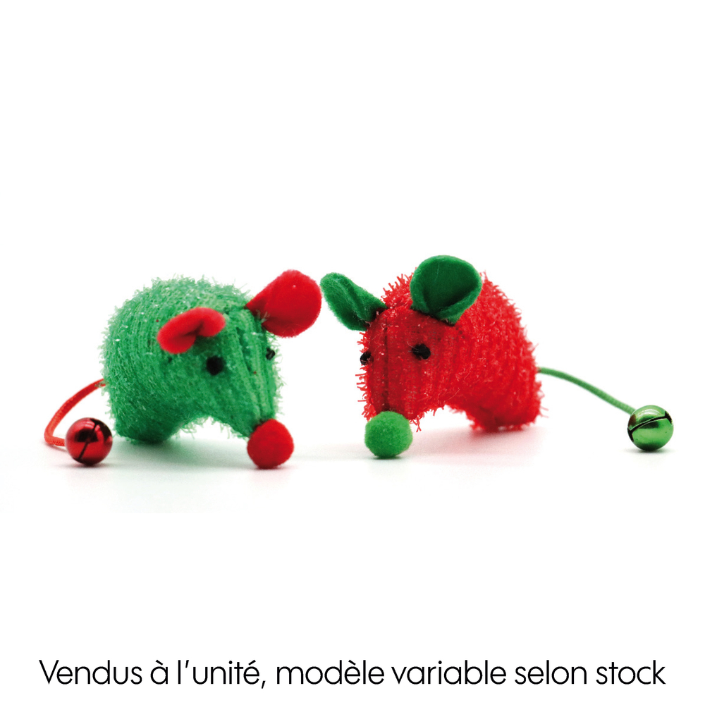Jouet pour chat Souris Noël Mice 6cm - modèle aléatoire