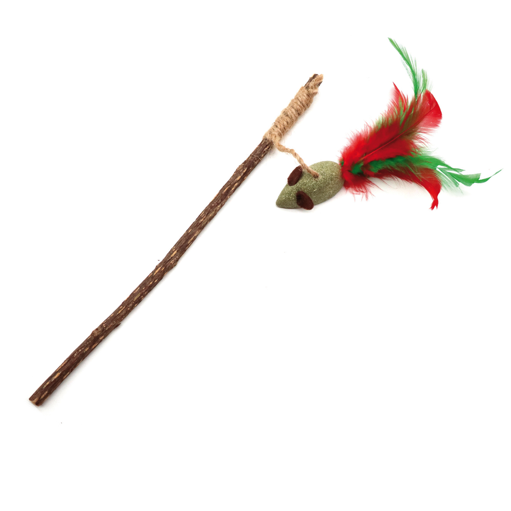 Jouet pour chat Canne à pêche Noël Euphoria 26cm