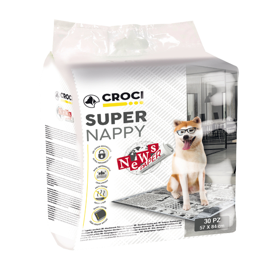 Tapis hygiéniques - Nappy newspaper pour chien 84x57 30 pièces