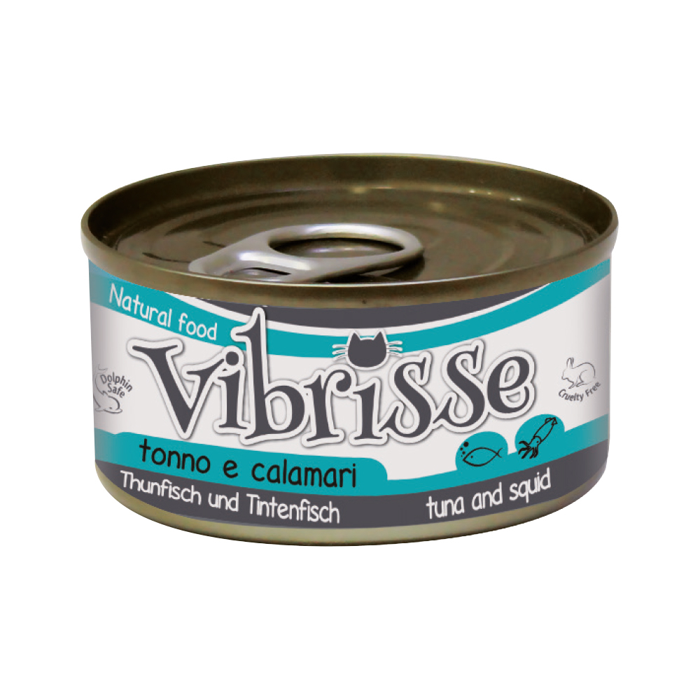 Pâtée pour chat au thon et calamar 70g