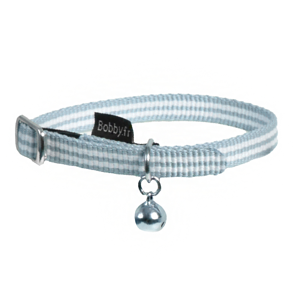Collier pour chat 'Stripe', coloris lagon - L.11cm
