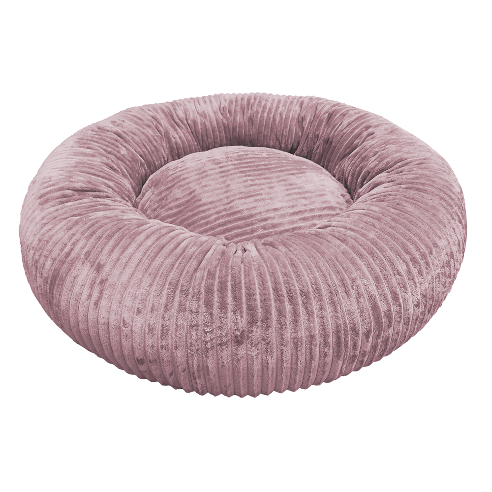 Couchage pour chien Donut Hygge rose poudre 100x25cm