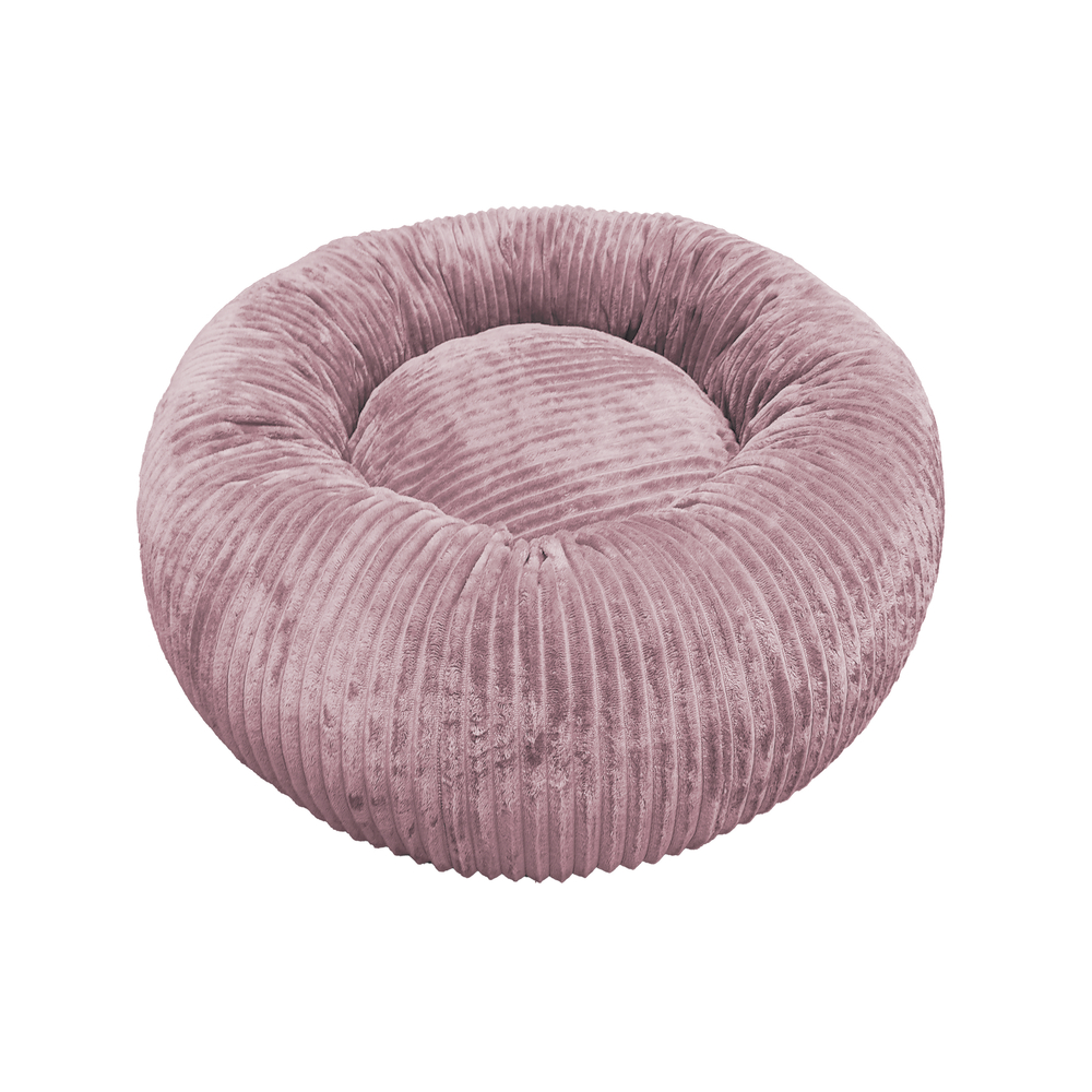 Couchage pour chien Donut Hygge rose poudre 70x25cm