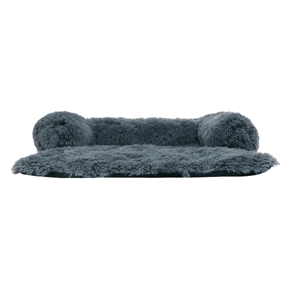 Divan moelleux T80 gris pour chien et chat