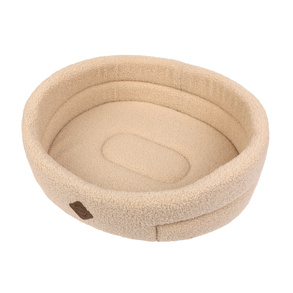 Corbeille Teddy T55 écru pour chien