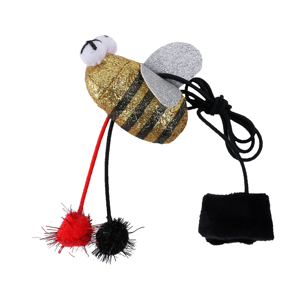 Jouet pour chat : abeille disco - L.3,7xl.10xH.13cm