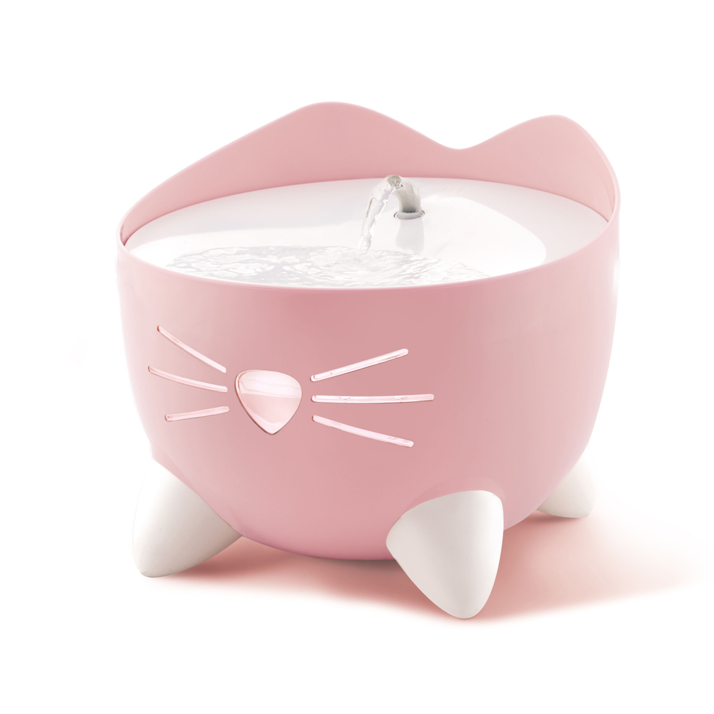 Abreuvoir Pixi pour chat 20x20x17cm rose