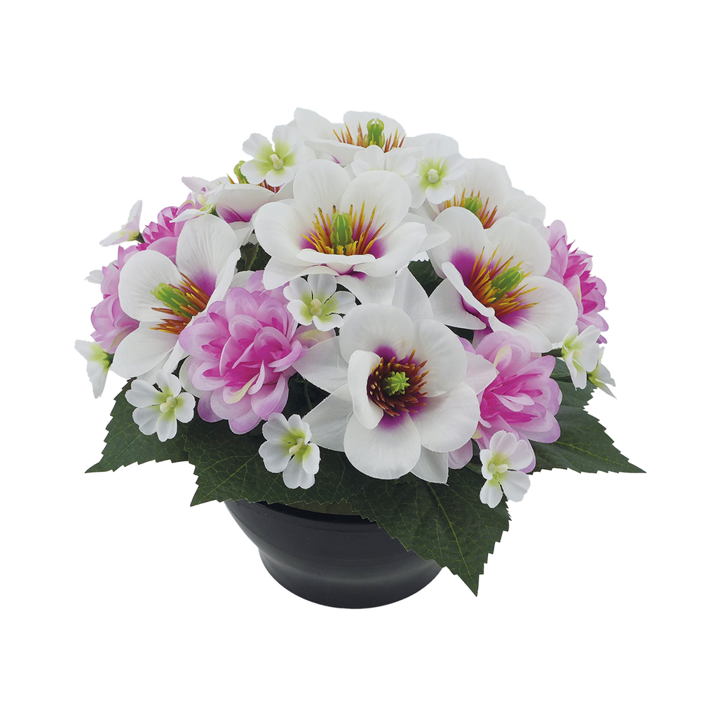 Fleurs artificielles - coupe florale lavande H.24 D.28cm