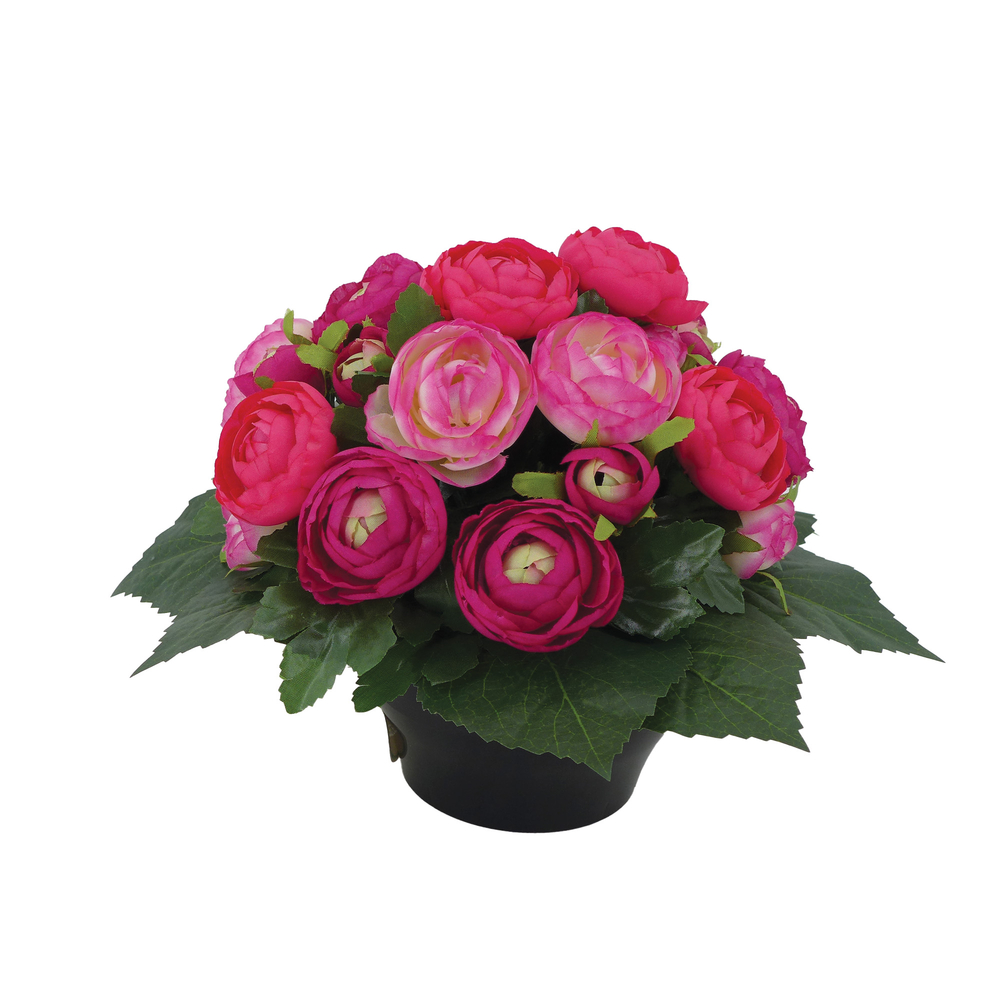 Fleurs artificielles - coupe florale fuchsia H.25 D.25cm