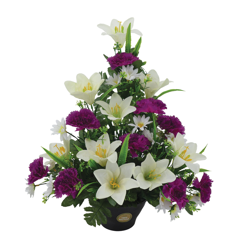 Fleurs artificielles - coupe florale lavande H.48 D.41cm