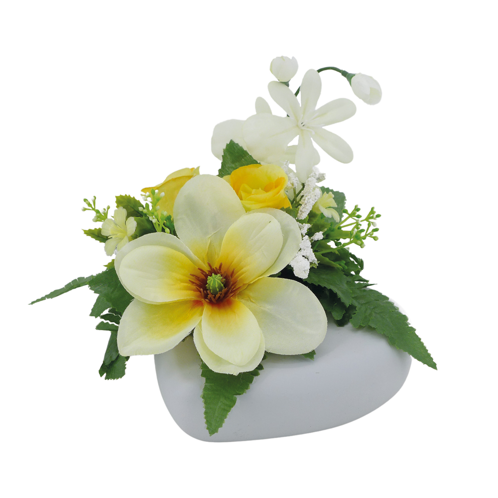 Fleurs artificielles - composition florale boule H.13x26cm