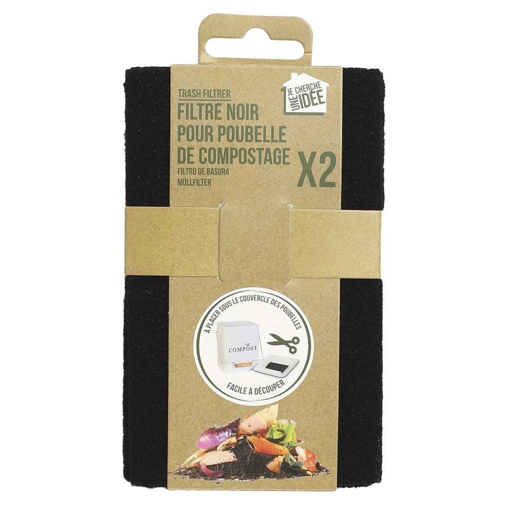 Filtrese pour poubelle à compost - coloris noir - X2