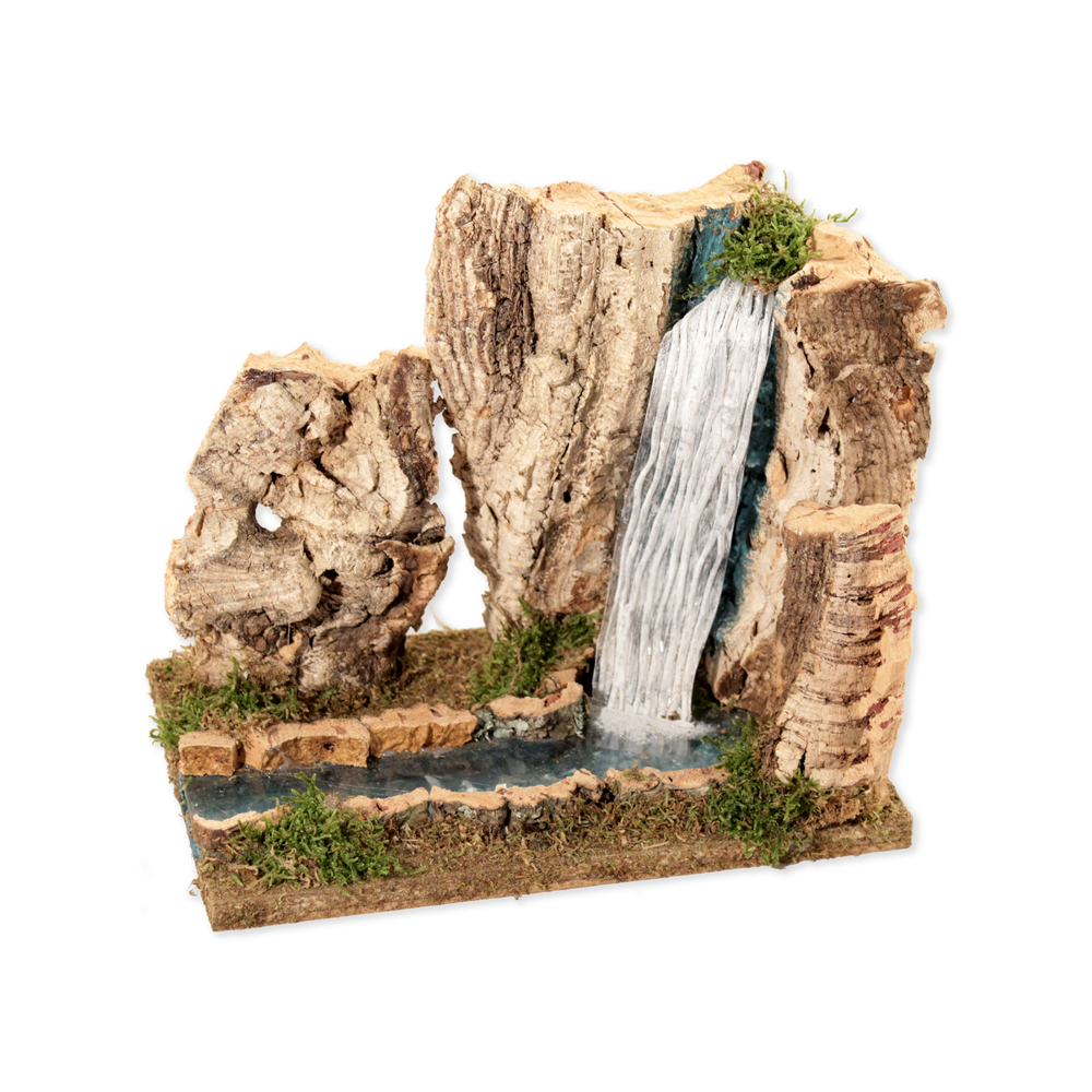 Cascade avec fleuve pour décoration de crèche