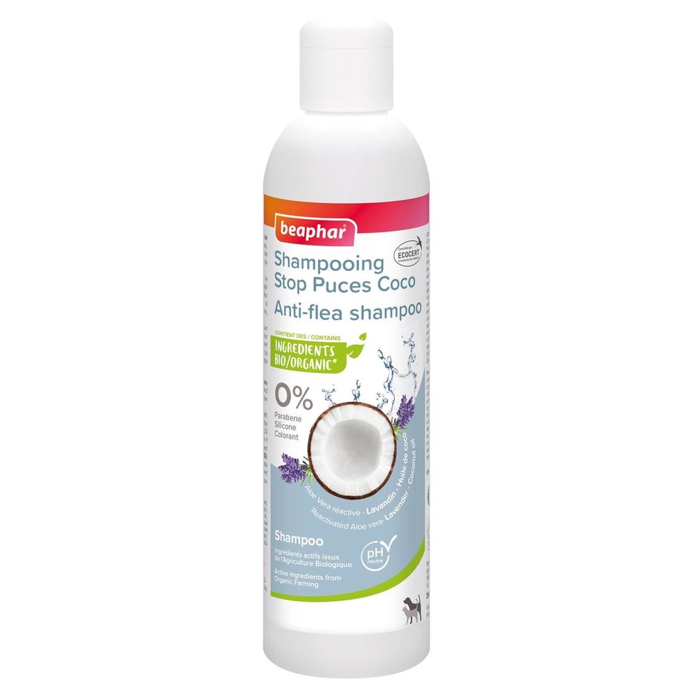 Shampooing Stop Puces Coco pour chien et chat 250ml
