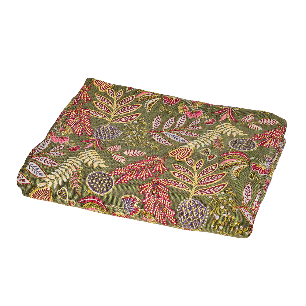 Nappe Mambo kaki bleu 150x150cm