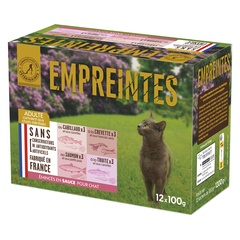 Emincés en sauce (cabillaud, crevette, saumon, truite) - Chat 12x100g